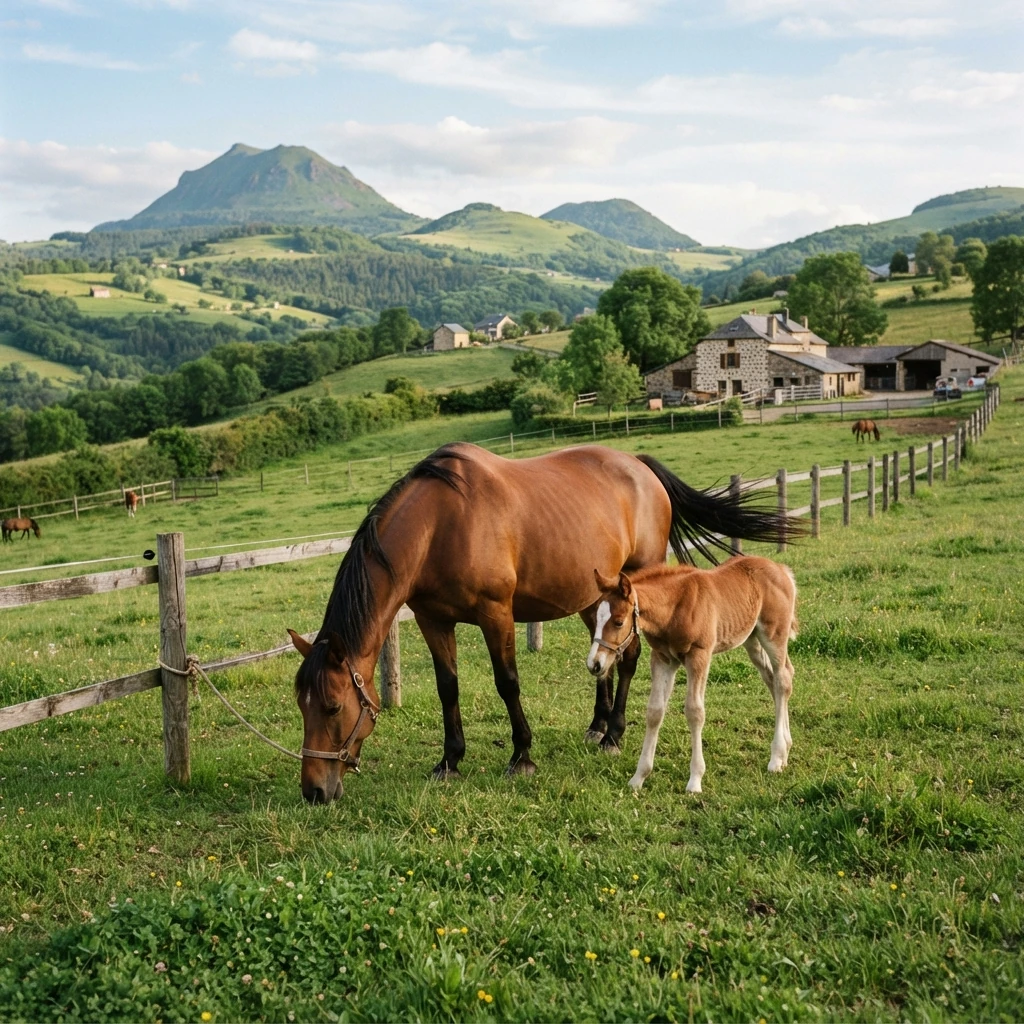 Élevage de chevaux au Écurie du Beau Rosier, Toulon-sur-Allier